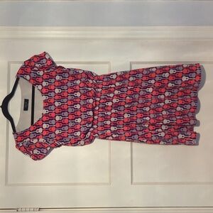 Peach Love Guitar Print Dress